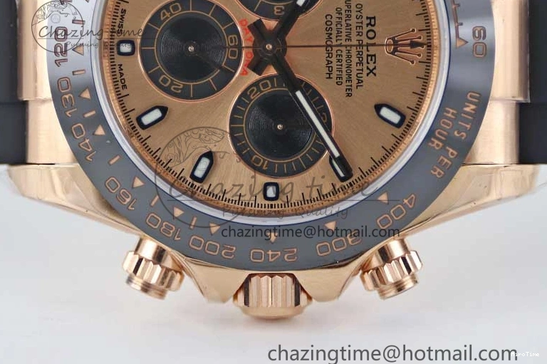 MiroTime 0209 WrinkleFree Daytona 116515 RG TWF 1:1 Best Edition 904L Steel RG Black Dial on Oysterflex Strap A 2417